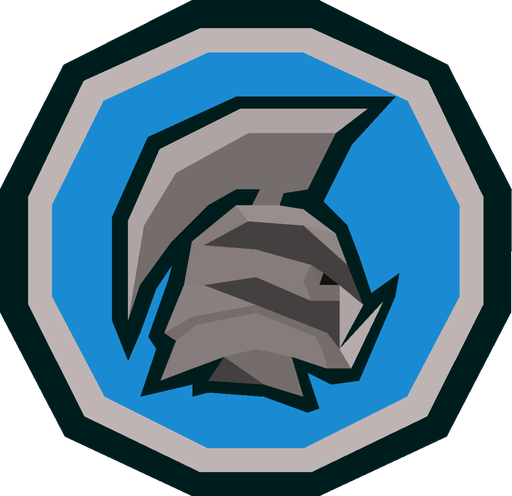 The Old School RuneScape Ironman Mode helmet emblem